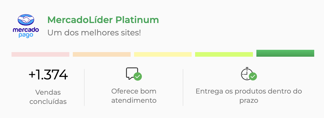 MercadoLíder Platinum - Um dos melhores sites! +1.374 vendas concluídas